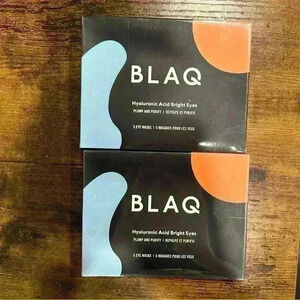 NWT Blaq Hyaluronic Acid Bright Eyes Hydrogel Eye Masks 2 Boxes 10 Masks.
